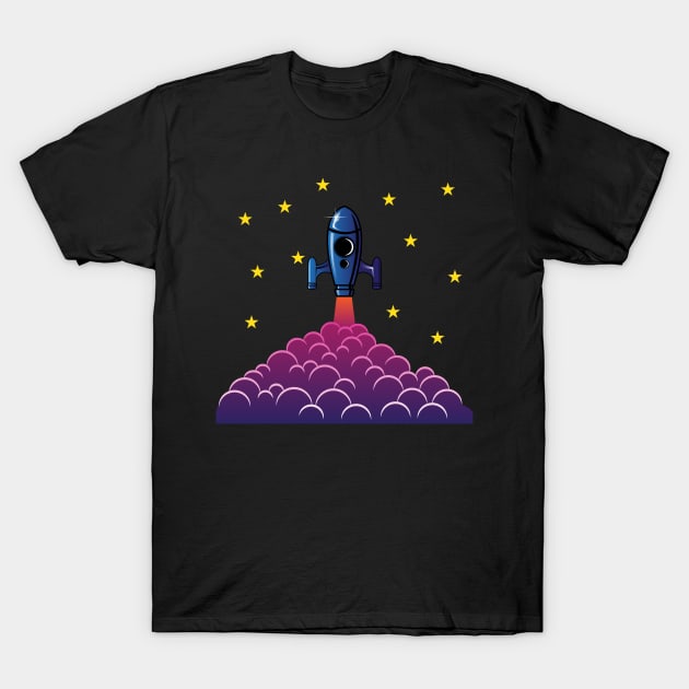 rocket launch T-Shirt by s4rt4